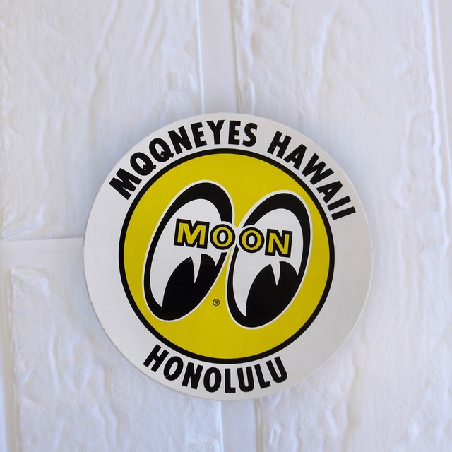★ハワイ直輸入★MOONEYES HAWAII HONOLULU ムーンアイズ ハワイ ロゴステッカー