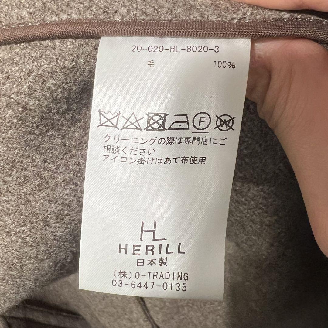 HERILL ヘリル ブラックシープ ダッフルコート NATURAL BLACK SHEEP DUFFLE COAT SIZE1 【表参道t】 |  ブランド古着Brooch powered by BASE