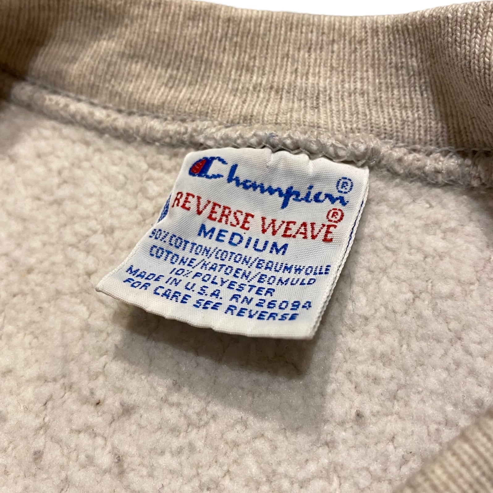 Champion reverse weave リバースウィーブ 刺繍タグ M37