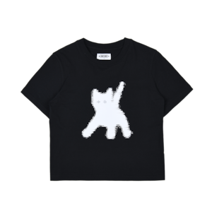 [AEAE] FLASHED CATS EYE CROP T-SHIRTS [Black] 正規品 韓国ブランド 韓国通販 韓国代行 韓国ファッション