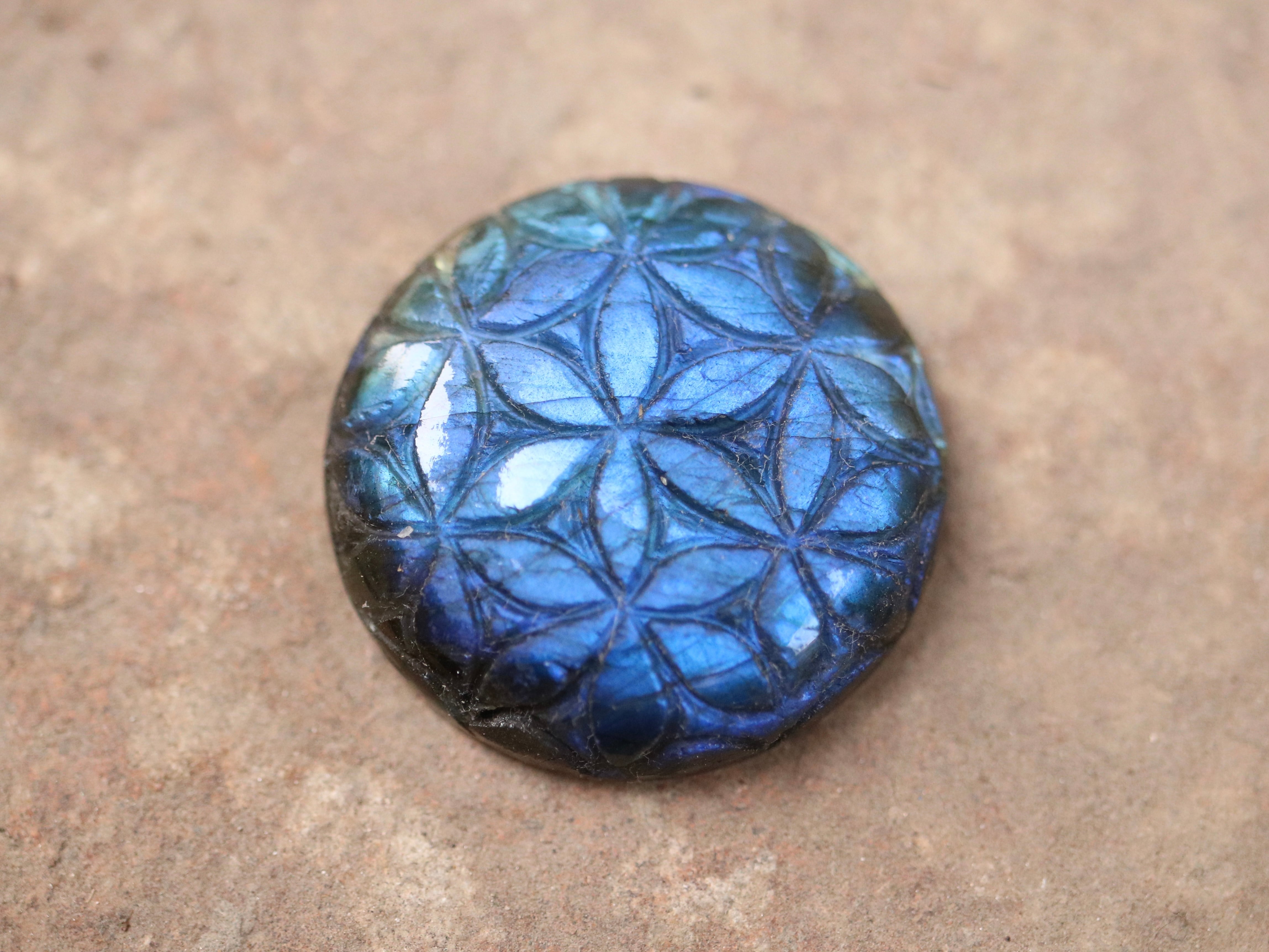 5ラブラドライト フラワーオブライフ