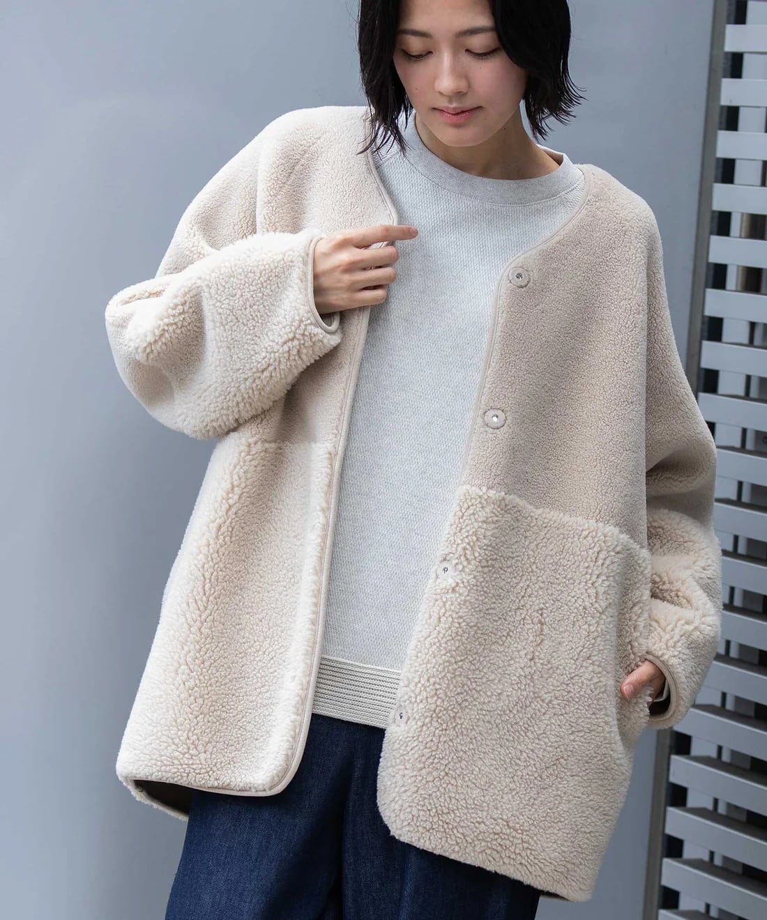 MANON（マノン）：メルトン カーディガンジャケット | Blanco