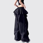 Faux casual pants with lace trim (ME397)