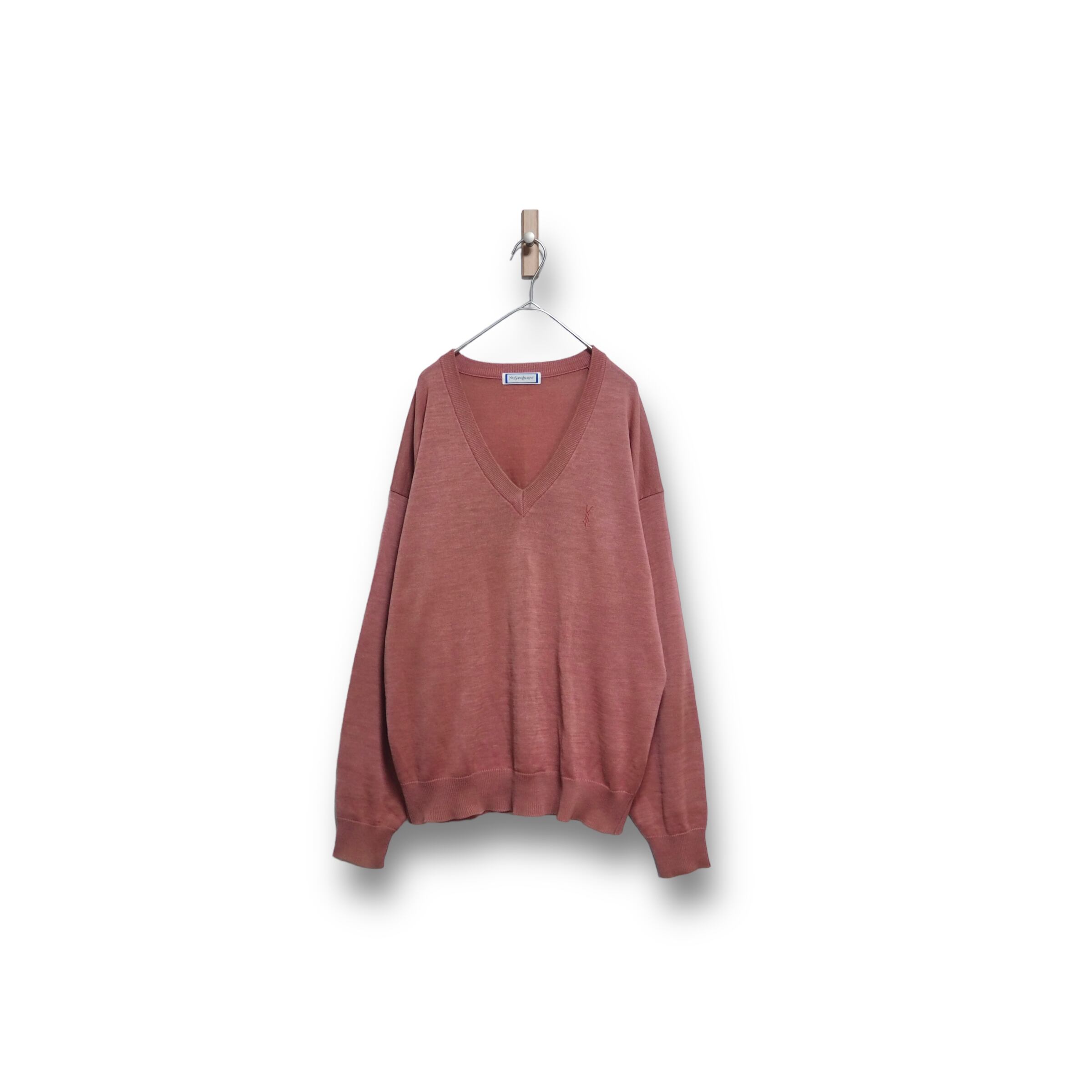 YVES SAINT LAURENT】Vネックニット｜90s | 古着の隠れ家