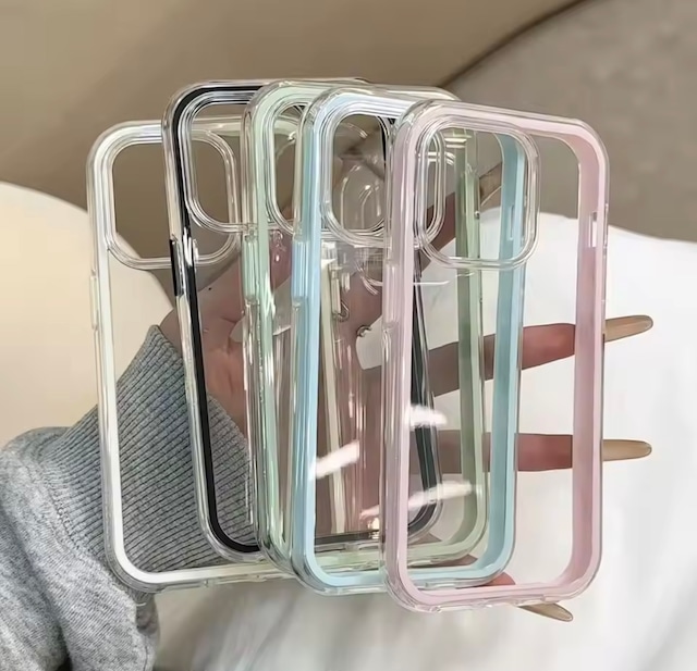 【iPhone17対応◎】カラーフレームiPhoneケース