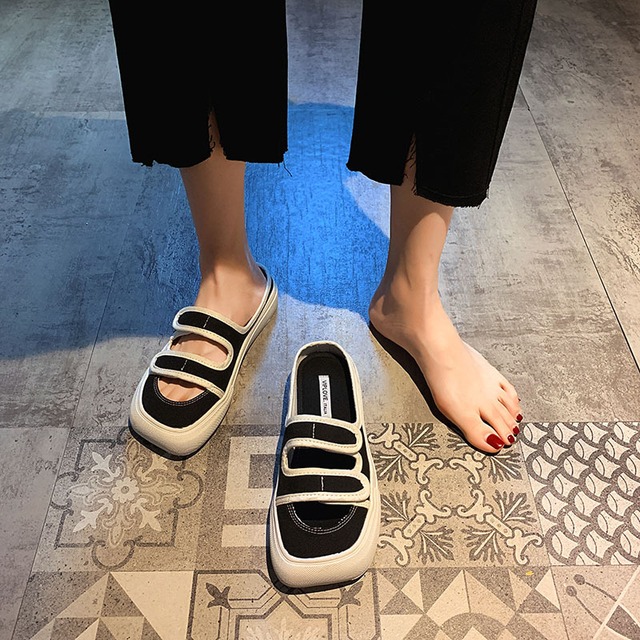 ミュールサマースタイルサンダル 靴 シューズ 夏物 フェイクシューズ27902154996