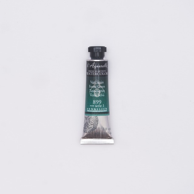 セヌリエWC 899 フォレスト・グリーン 透明水彩絵具 チューブ10ml Ｓ1