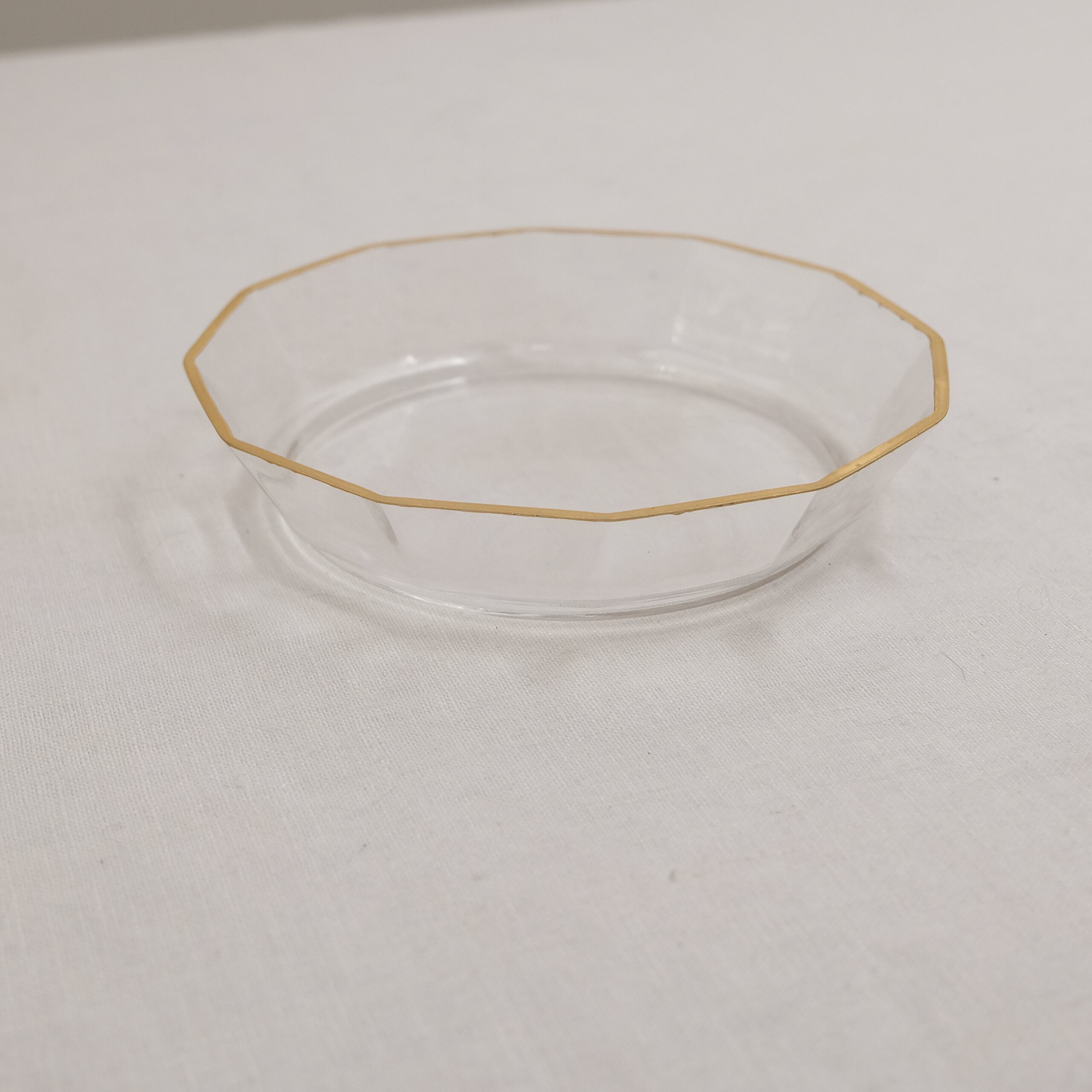 谷口嘉 Yoshimi Taniguchi 金縁十二角皿 TG-16