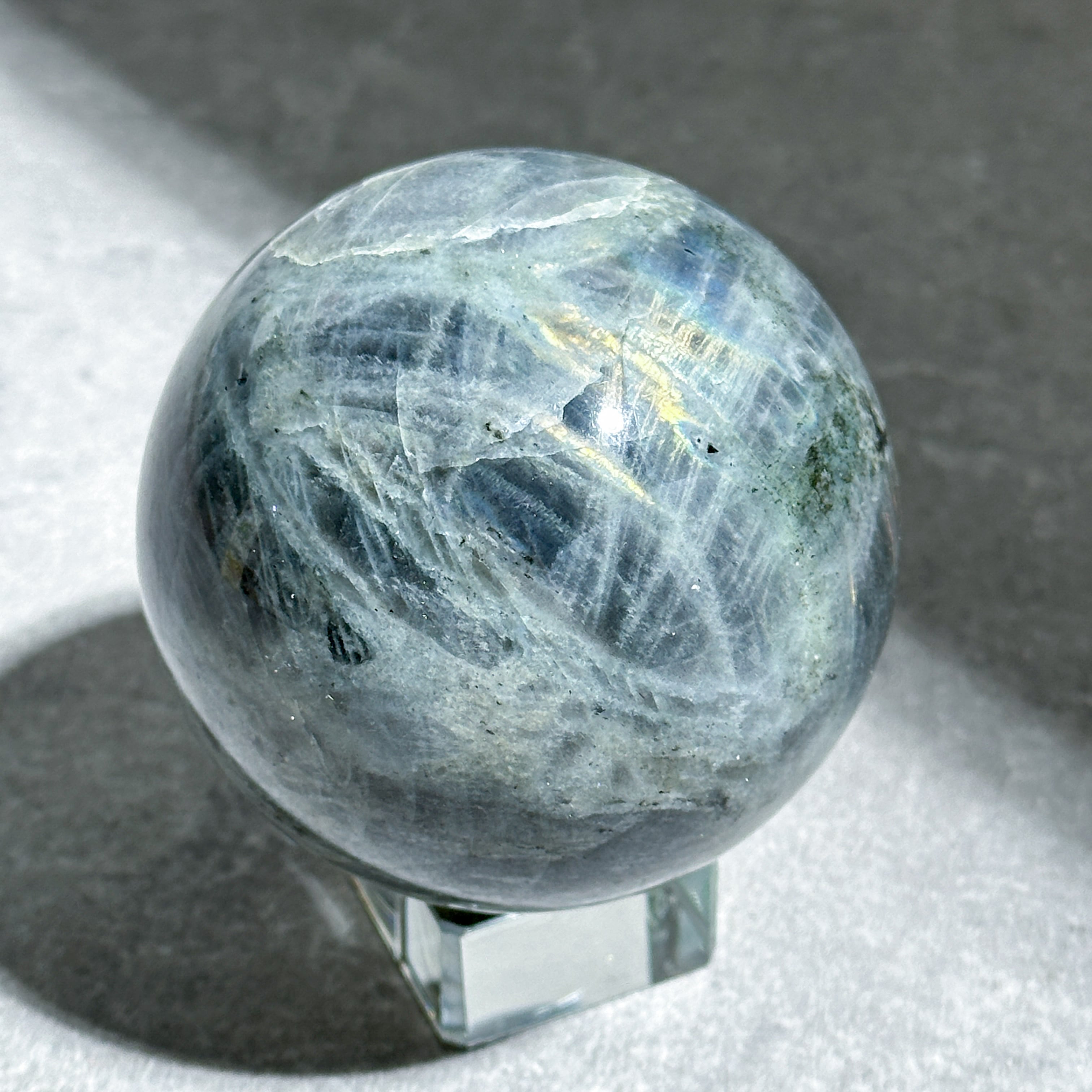 直径7.4cm　カラフル　ラブラドライト　BIG　スフィア　レア　丸玉　587g 直径7.4cm カラフル ラブラドライト BIG スフィア レア 丸玉 587g