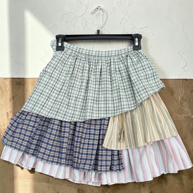 【KIDS】DKNY Patchwork Layered Skirt (Kids 130–140cm)