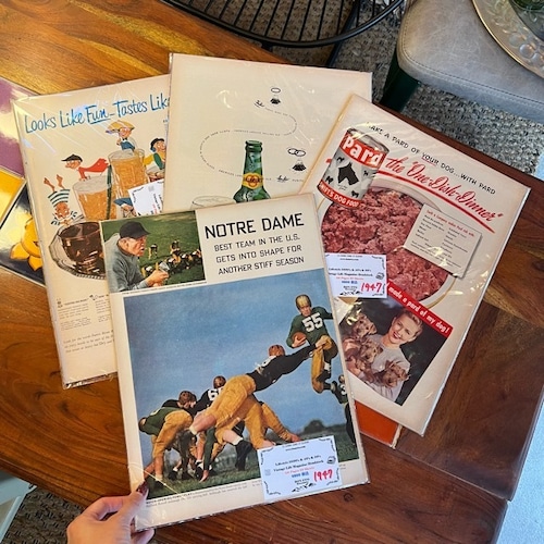 Vintage Life Magazine　Deadstock　20pages　10sheets　ヴィンテージライフマガジン　デットストック　10ページ分　1930　1940　1950　ランダム