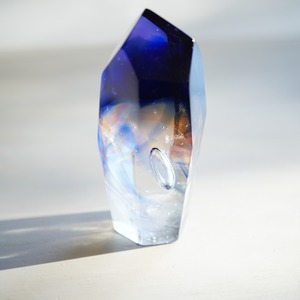 No.1197   空想鉱石硝子　『夜ノ帳・六角柱』