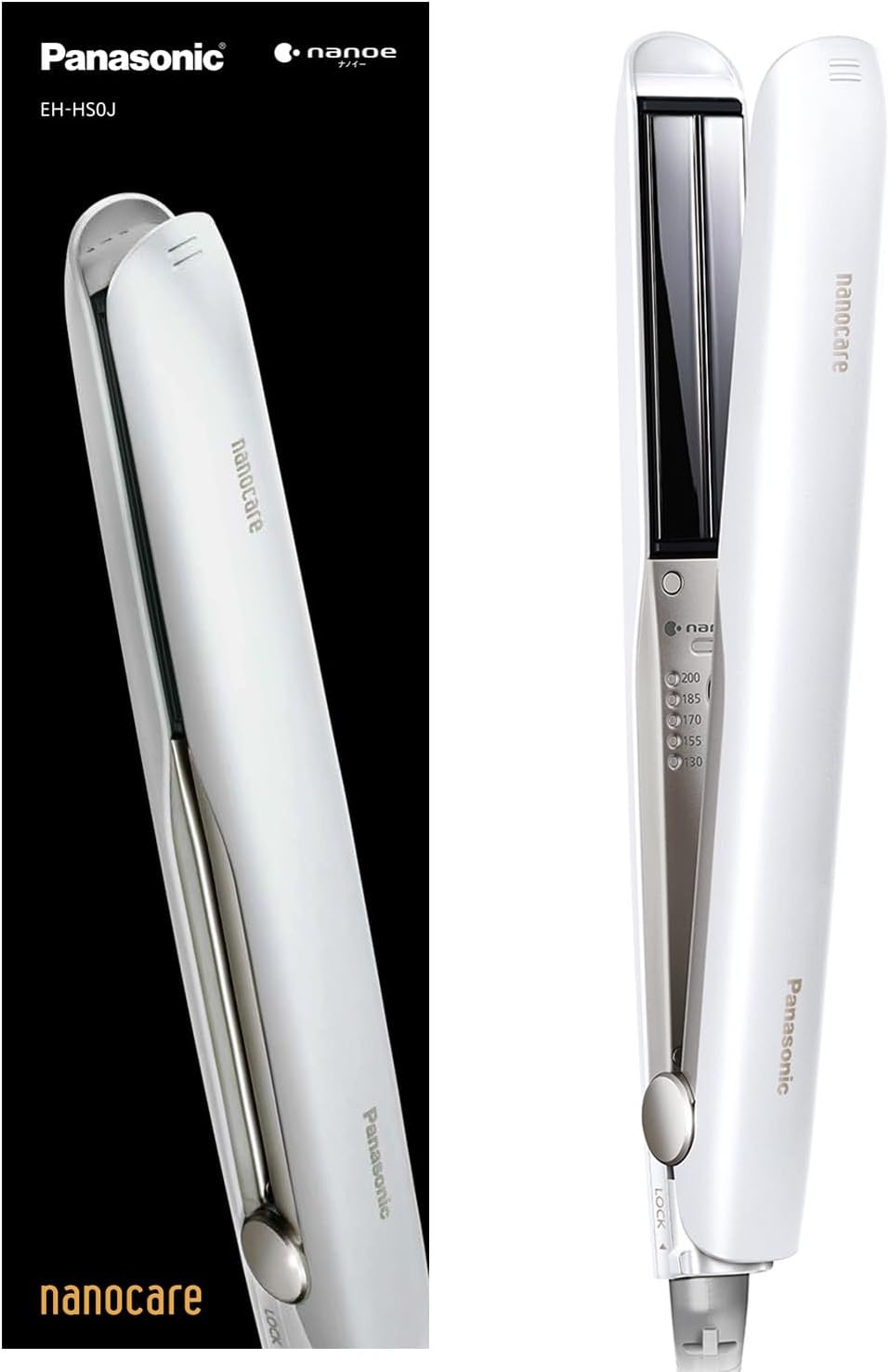 延長3年保証】Panasonic ストレートアイロン ナノケア EH-HS0J-W