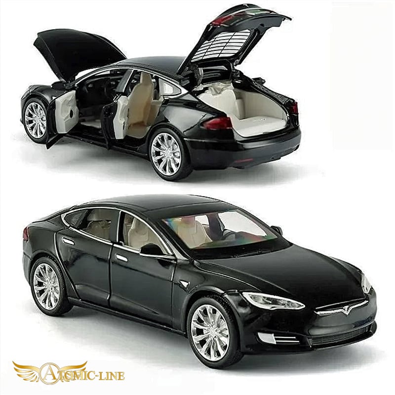 テスラ MODEL3 1/32 ミニカー 全4色 ライト点灯 サウンド 合金モデル