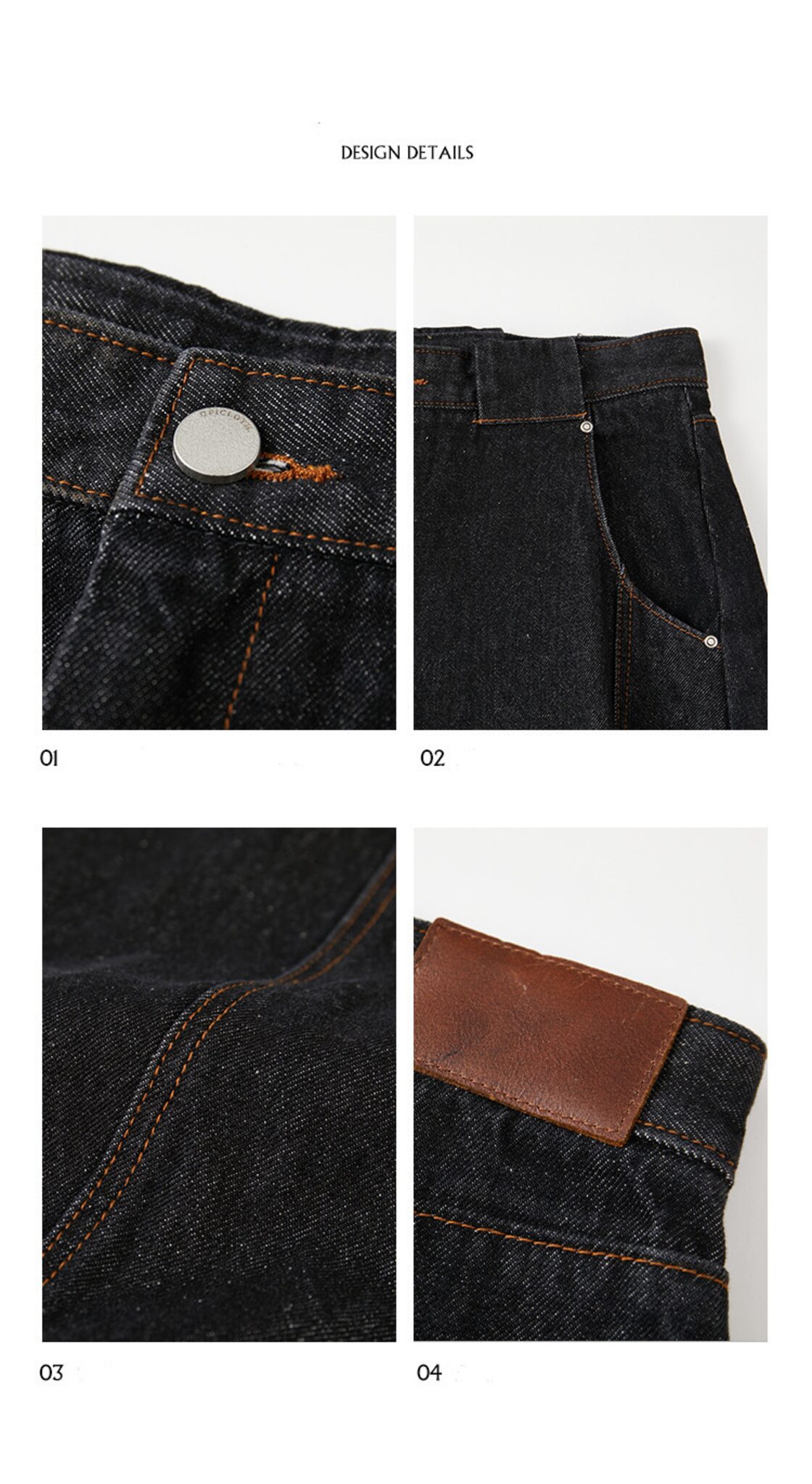 OPICLOTH 12.5oz Denim Curved Pants | Pay ID
