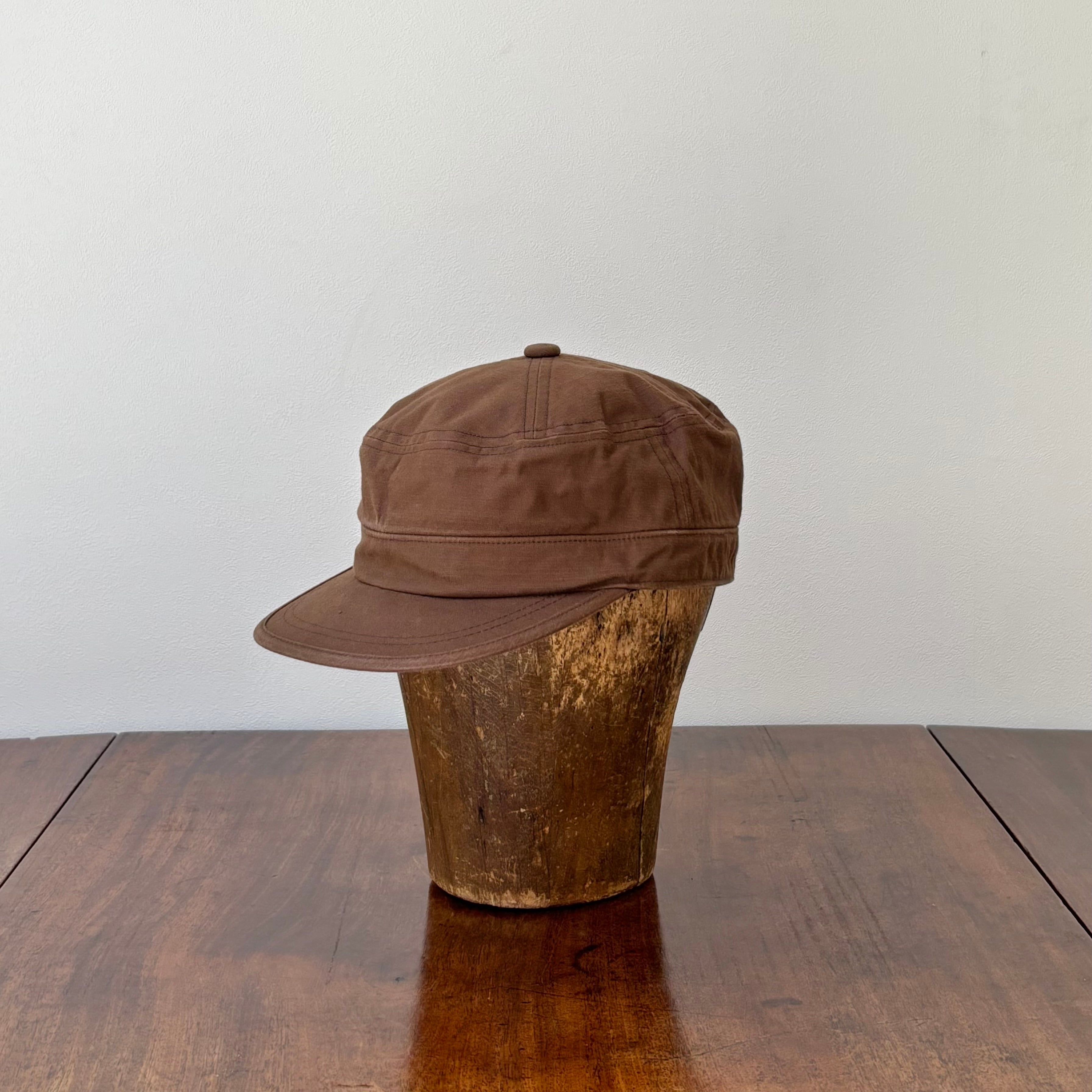 cableami コットン4パネル ワークキャップ ブラウン | 萬栄堂帽子店