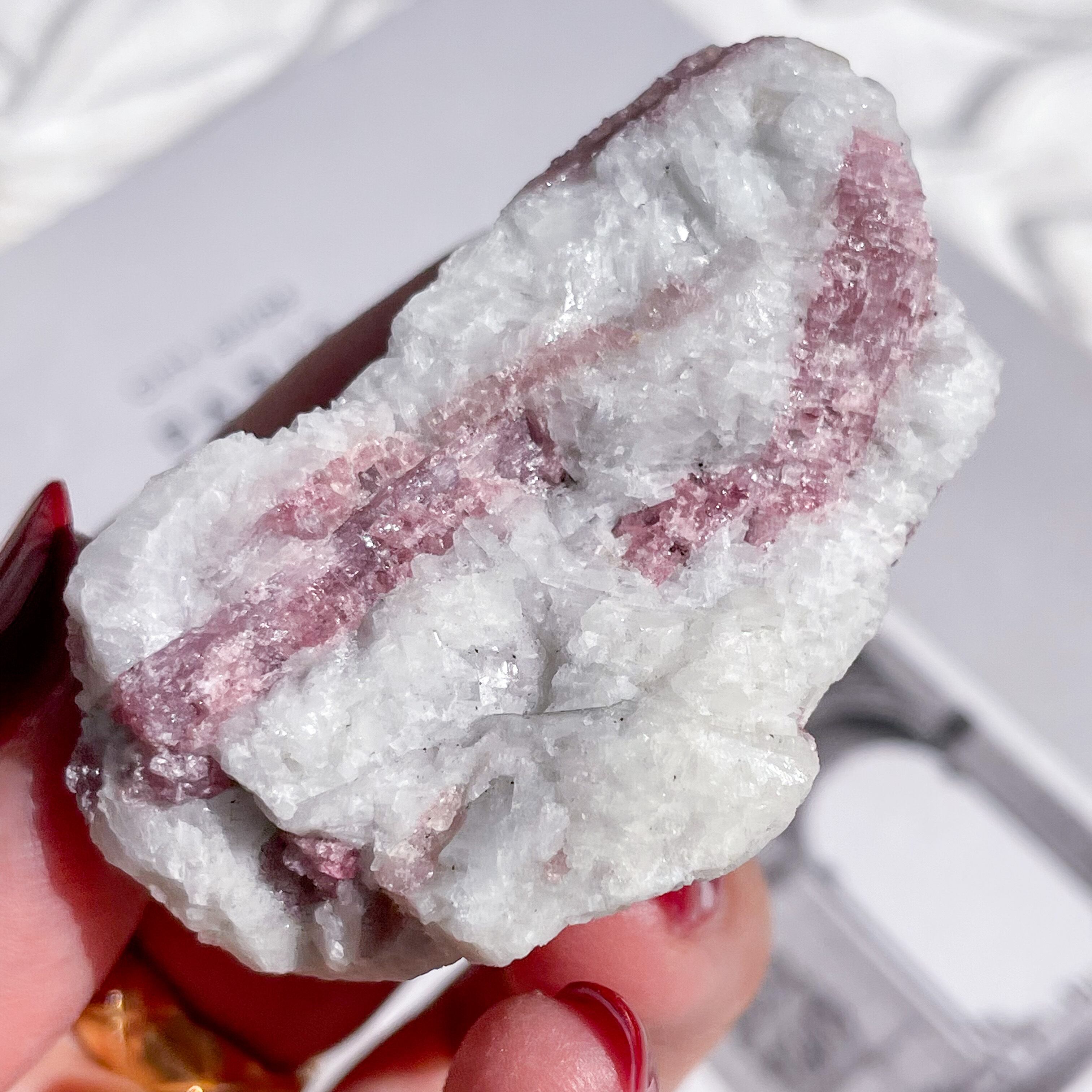 Pink Tourmaline in Quartz Rough 6 ✧ ピンクトルマリン in クォーツ