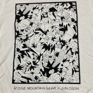 RIDGE MOUNTAIN GEAR　Poly Basic Tee Short Sleeve　"JUN OSON"　リッジマウンテンギア　ポリエステルTシャツ　ホワイト/ グレー/ キャメル