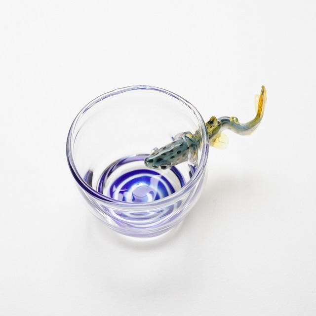 【竹川久仁子】耐熱ガラス　びわますぐい吞み　T-20-A