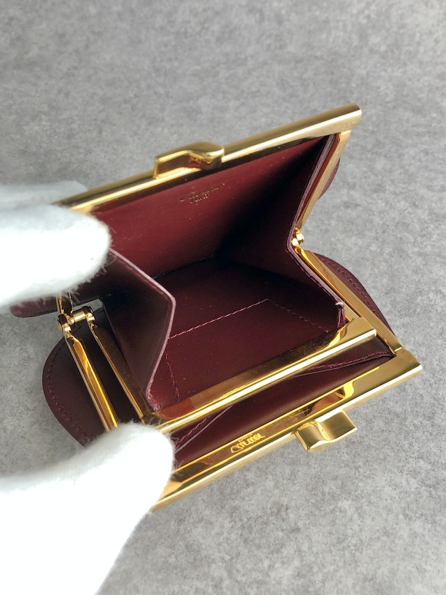 Cartier カルティエ マストライン 財布 ボルドー レザー コインケース vintage ヴィンテージ オールド tbepi6