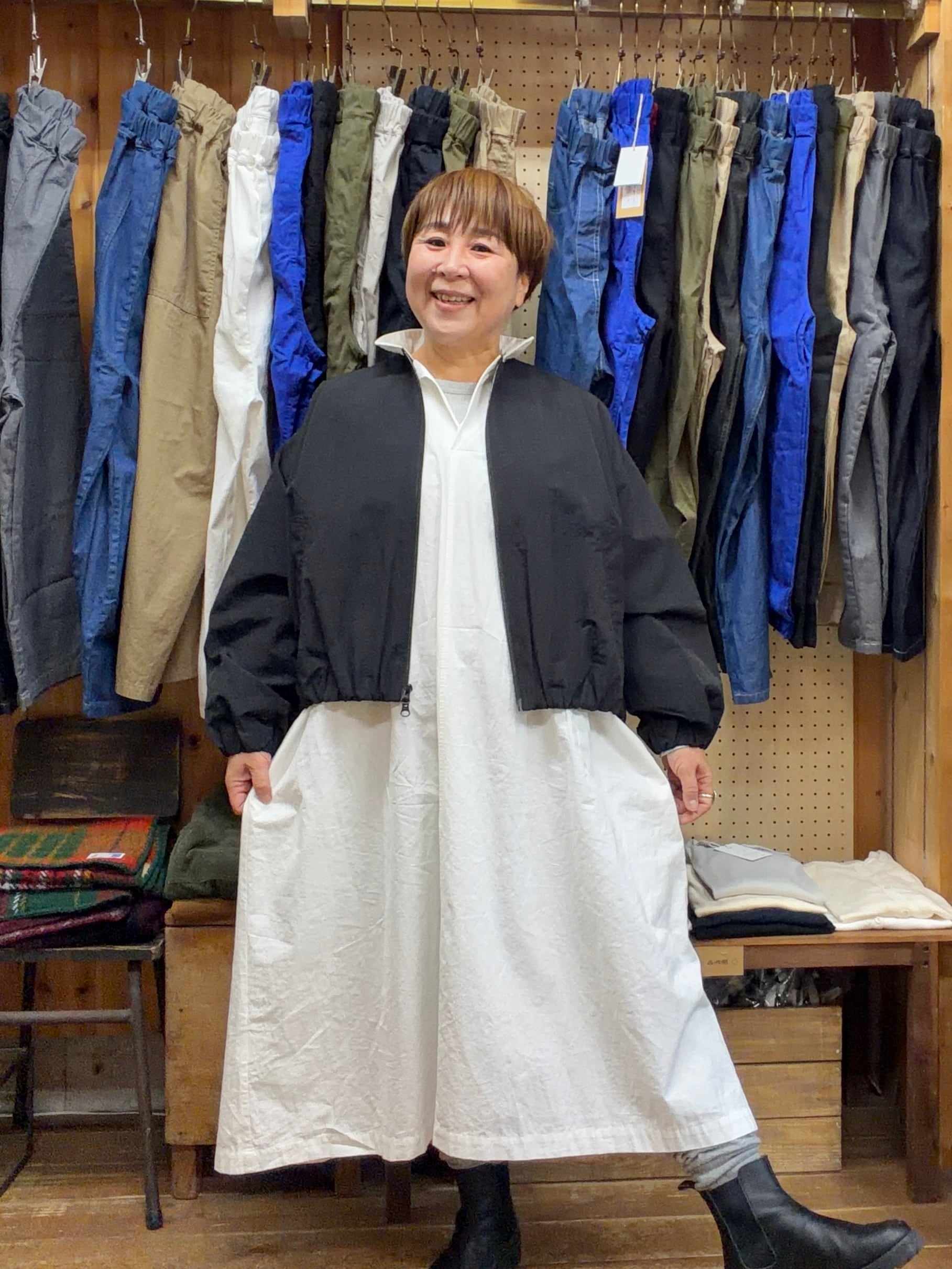 バルーンシルエットZIP UPジャケット/Mao made'26SS/611308 | WACKY