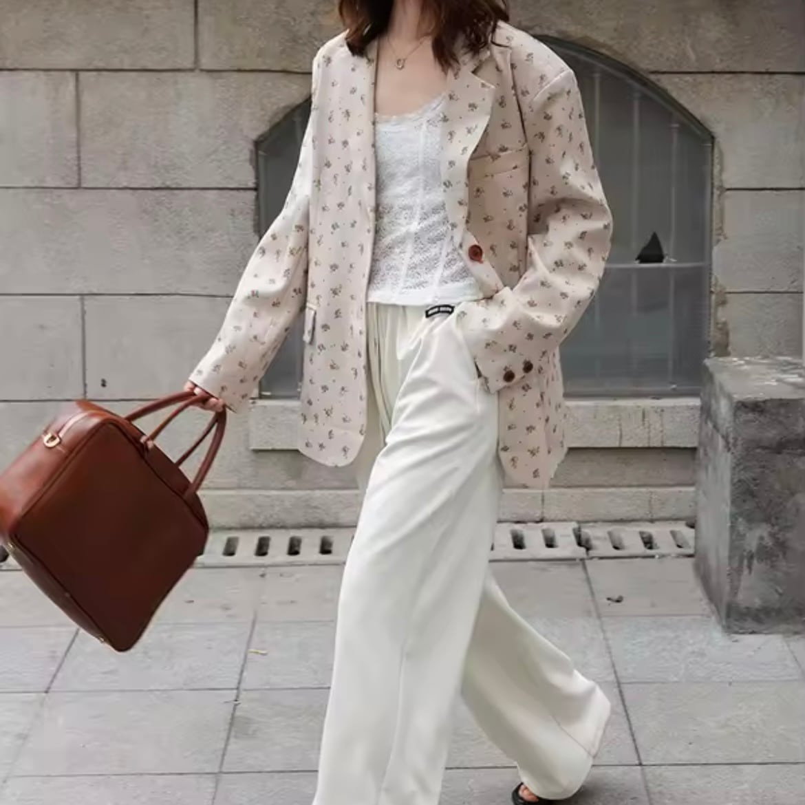 flower tailored jacket
