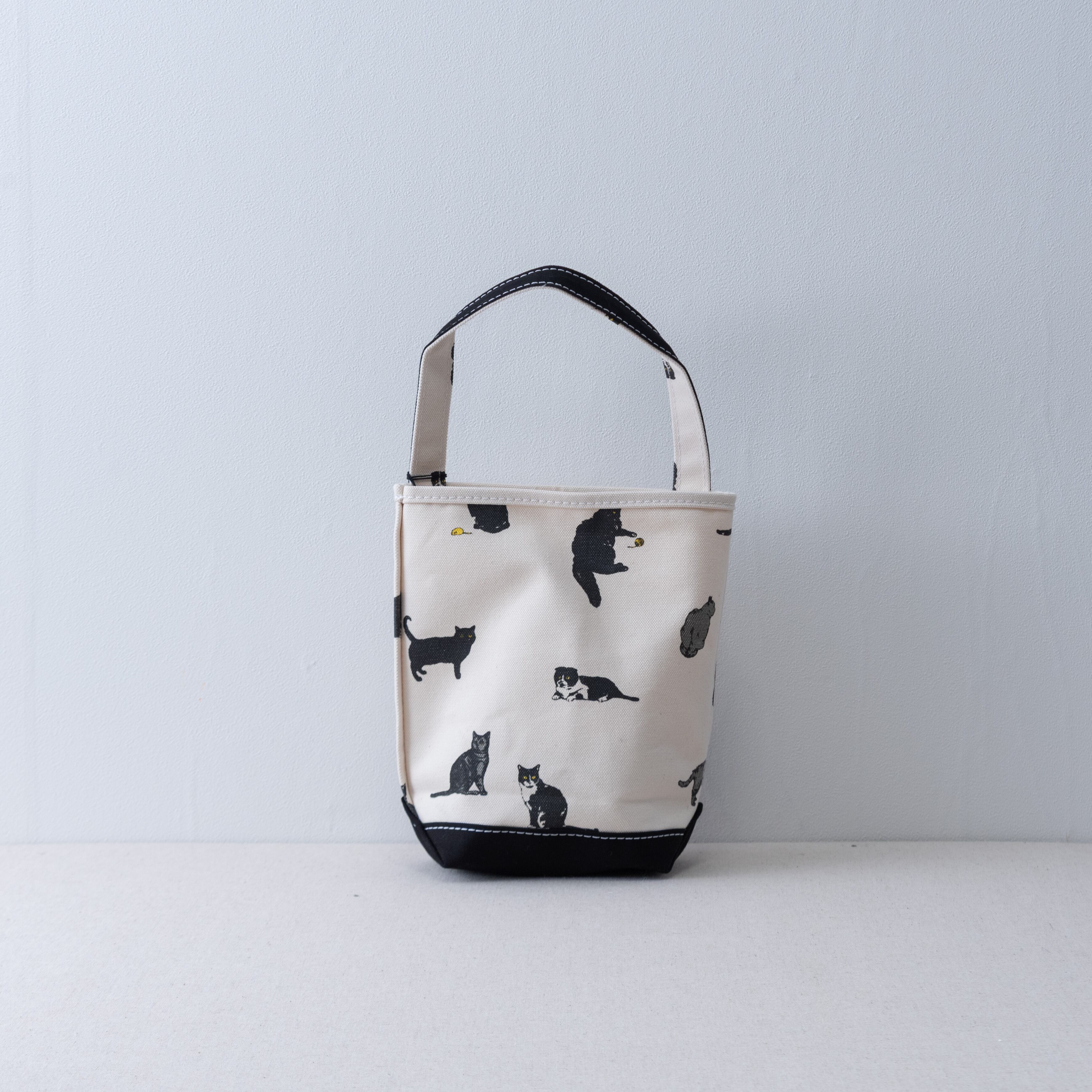 TEMBEA │ BAGUETTE TOTE MINI PRINT CAT/BLACK | テンベア | バゲット