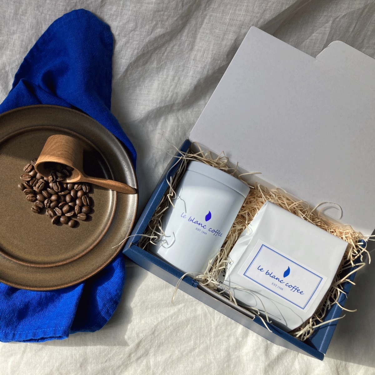 ギフトボックスS（ルブランスペシャルブレンド100g＋コーヒーギフト缶