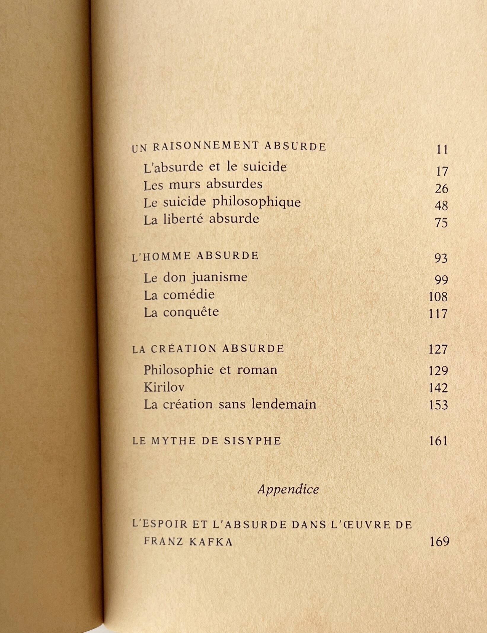 Le Mythe De Sisyphe <Folio Essais> シジフォスの神話 / Albert Camus アルベール・カミュ / Gallimard
