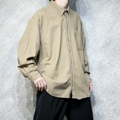 custom botanical stitch corduroy shirt