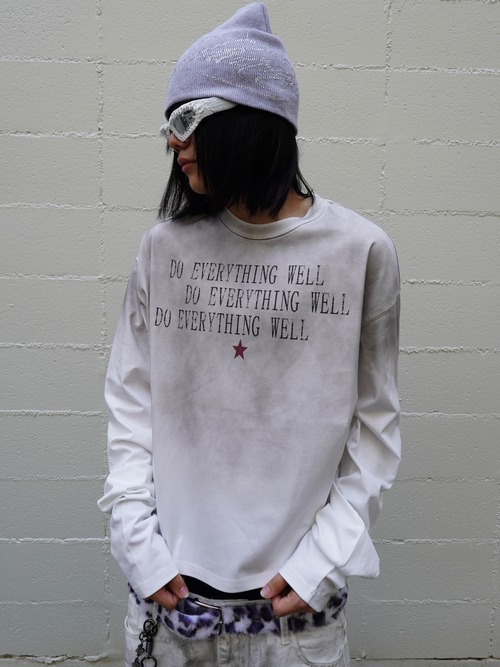 【DETW】Knife Print Long Sleeve T-shirt