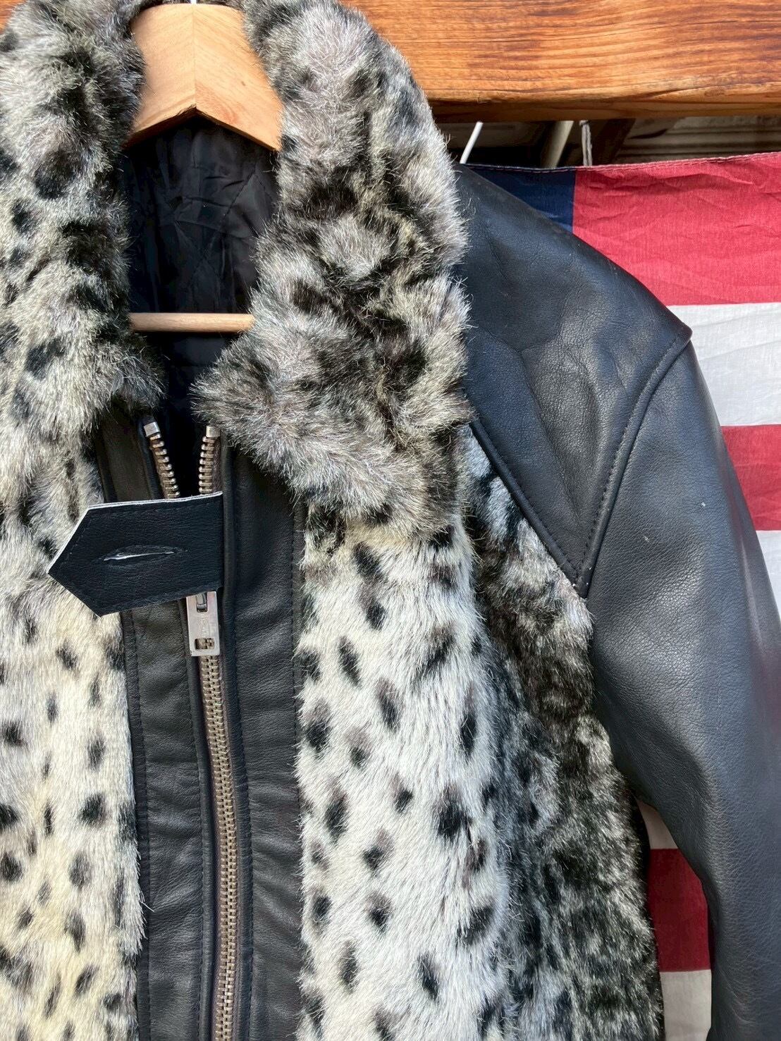 Vintage Leather Grizzly Jacket 再構築 熊ジャン オワジャン