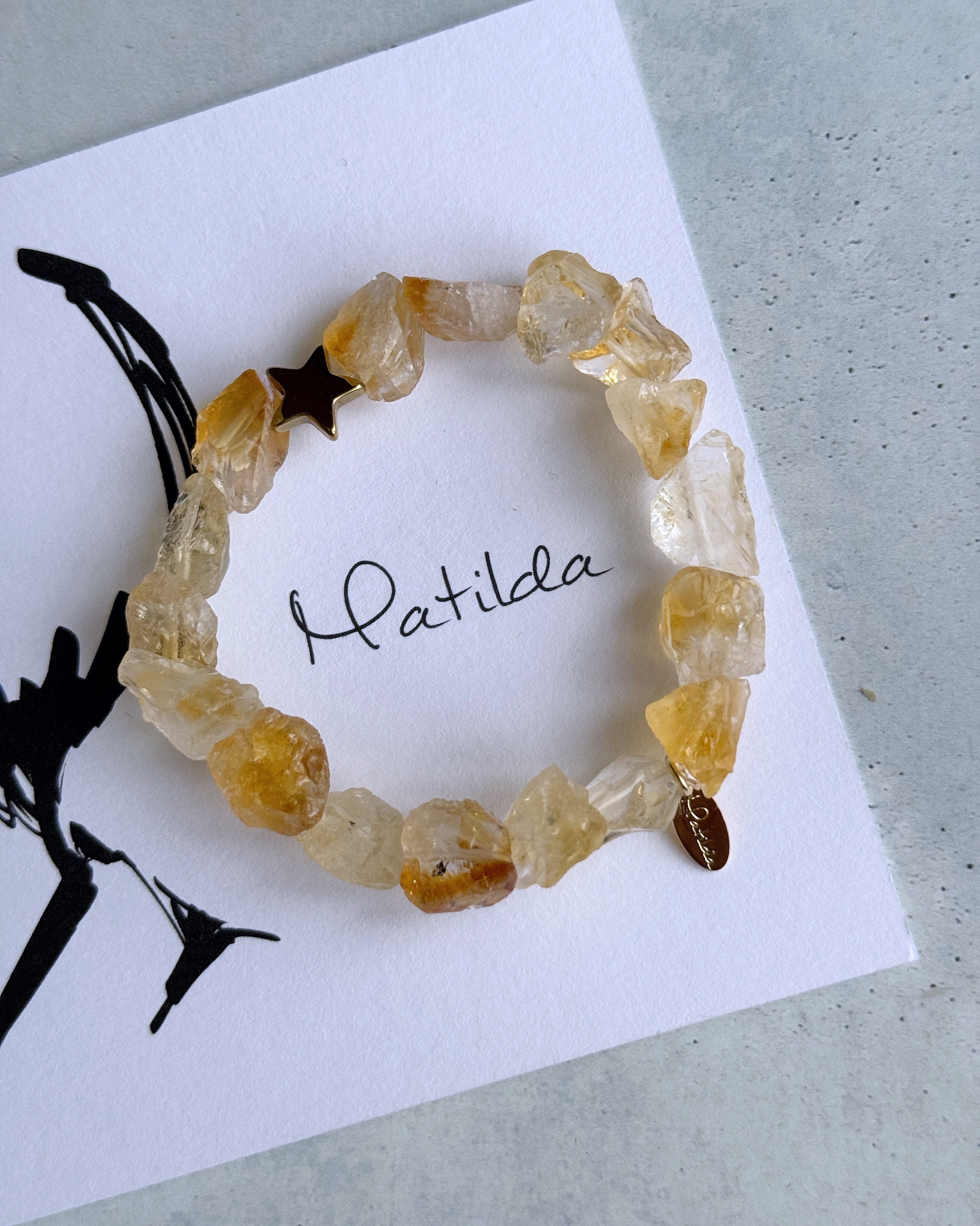 rough rock bracelet(シトリン)