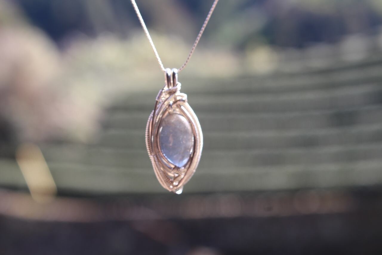 Labradorite silver925 wirewrapping pendant