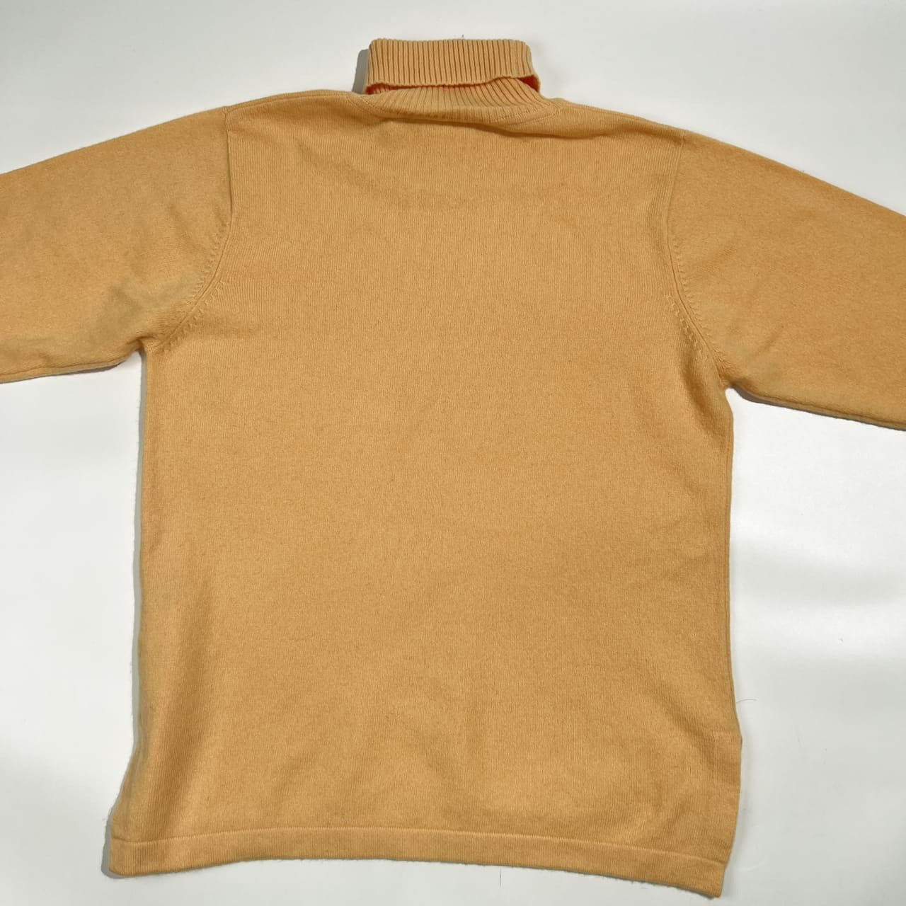 カシミヤ100% Cashmere カシミヤ タートルネック ニット セーター F /イエロー系  メンズ