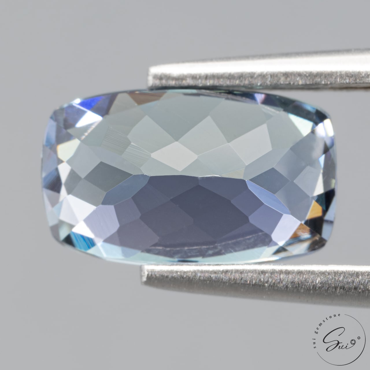天然【非加熱】ゾイサイト・ブルーパープル・多色性 2.889ct 日独鑑別