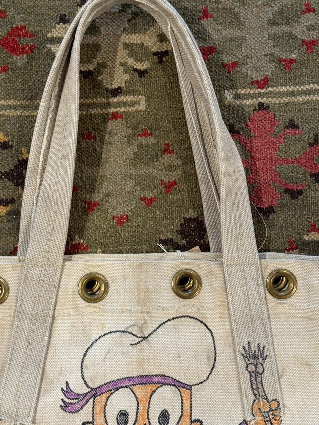 KITZFITZ VINTAGE FABRIC REMAKE BAG | vintage clothing twoface
