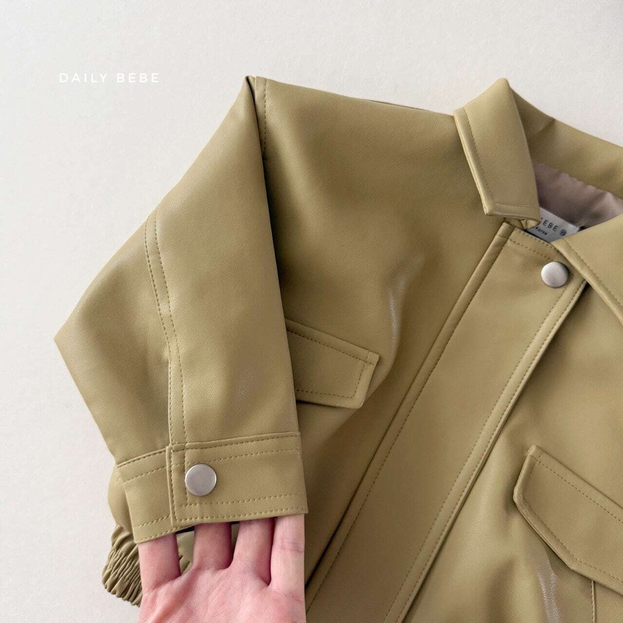 【取寄】Dailybebe フェイクレザージャケット｜秋服｜韓国子供服｜26/AT