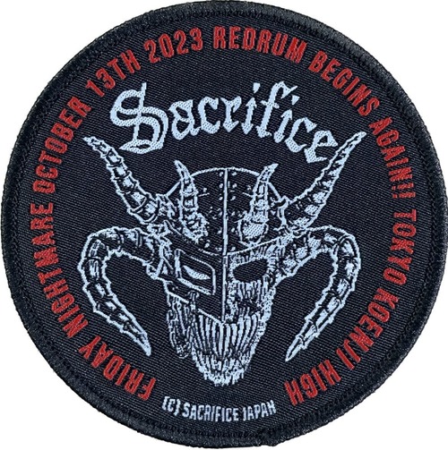SACRIFICE 2023年10月13日公演限定 刺繍パッチ (丸型)
