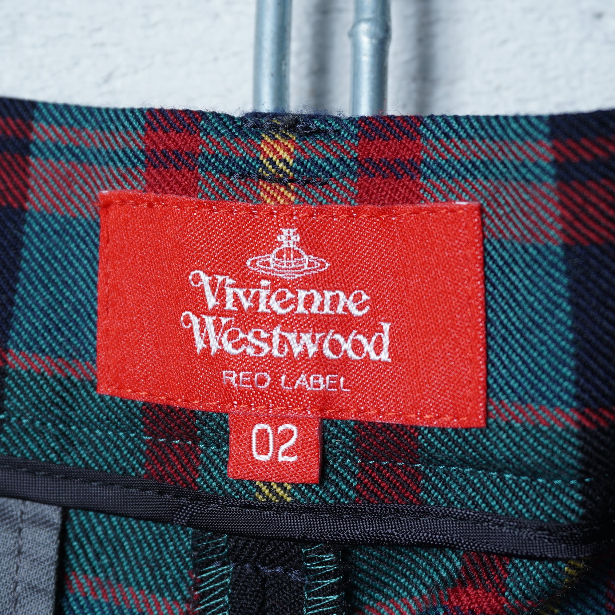 Vivienne Westwood Red Labelチェック柄デニムパンツ Vivienne Westwood】ヴィヴィアンウエストウッド ウール100％タータン