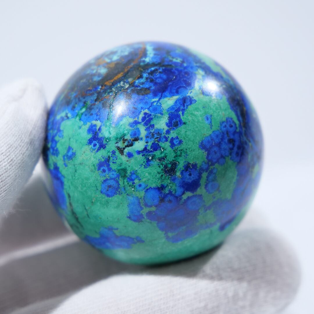 レア　高品質　アズライト　ターコイズ　スフィア アズライト マラカイト / スフィア【φ3.7cm】 | ariife.公式オンライン