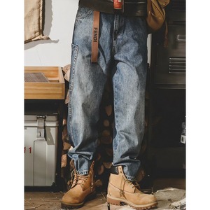 Workwear wide denim pants 1260