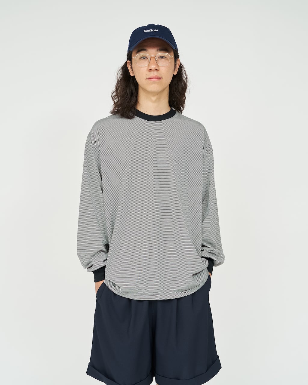 FreshService MICRO BORDER L/S TEE | HUMAN and THINGS