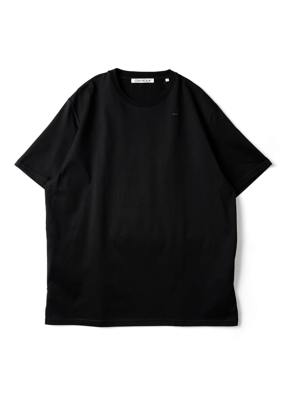 +EMBROIDERY S/S CUT & SEW (BLACK)