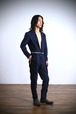 Suede & Opal velvet Coveralls Suit