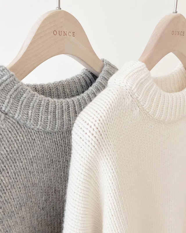 (即納) ounce / Norton boxy knit
