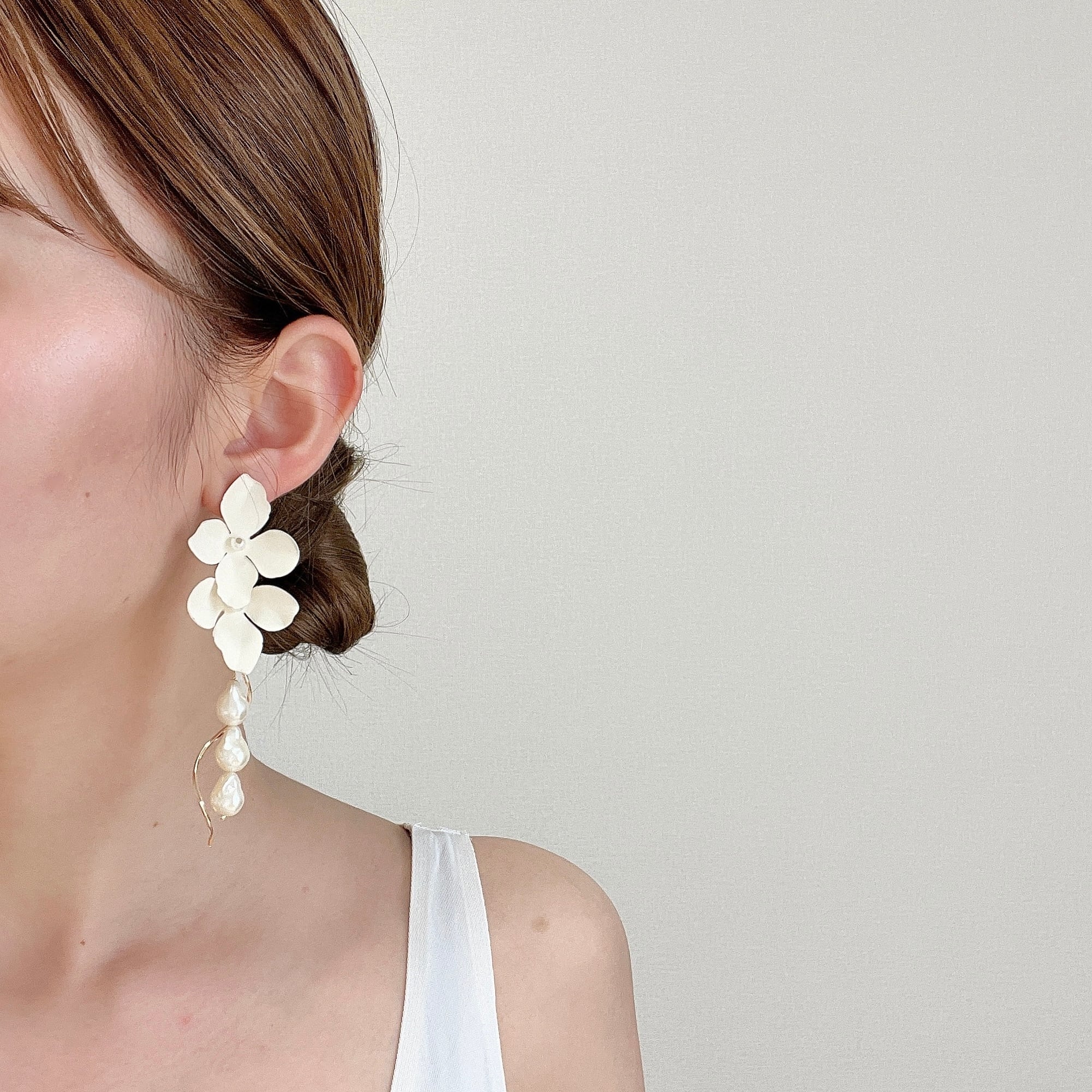 ange.etoile 花 ピアス 結婚式 安い - アクセサリー