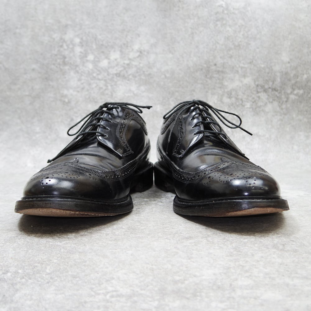30cm Florsheim フローシャイム ロングウィングチップ ブラック