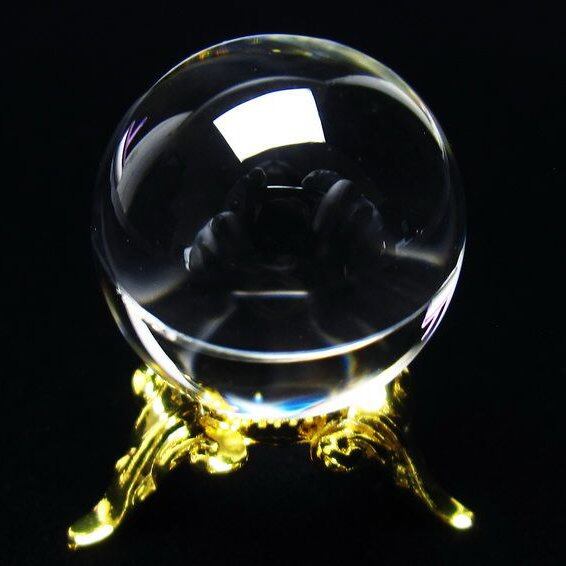 水晶 丸玉 ブラジル産 24mm 一点物 おまかせ便 141-6455