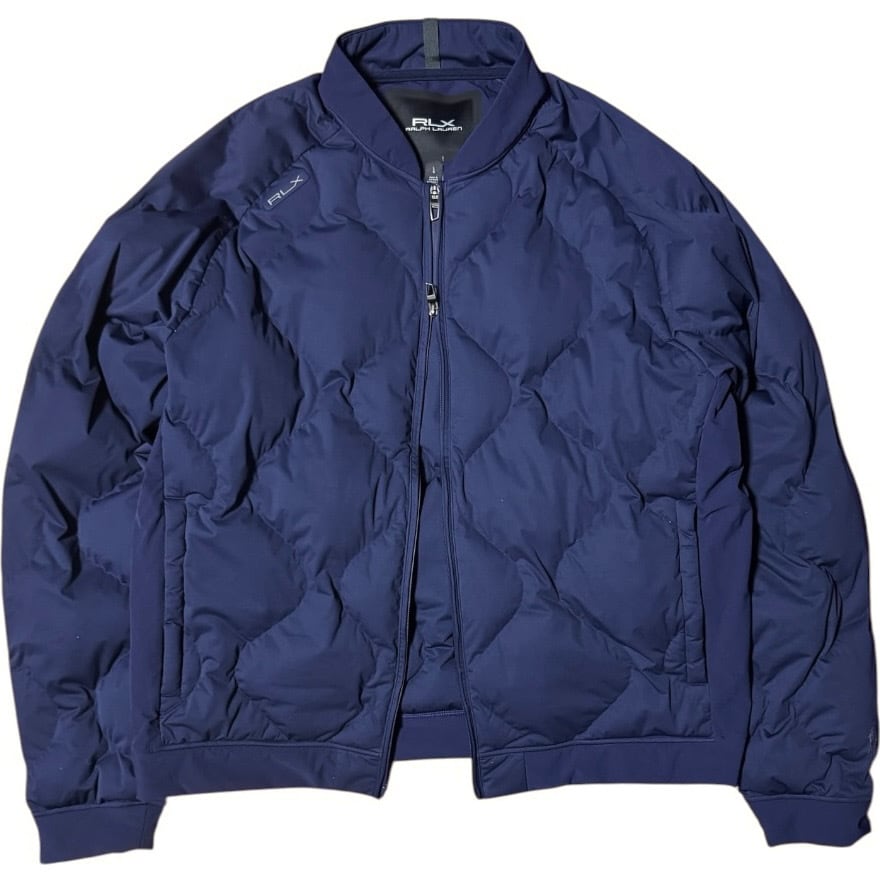 美品 RLX ラルフローレン W-ZIP キルティング 中綿ジャケット ネイビー 美品 RLX ラルフローレン W-ZIP キルティング 中綿ジャケット ネイビー